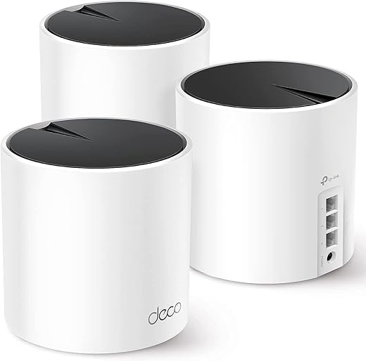 Tp-Link Deco Ax3000 Wifi 6 Mesh System(Deco X55) - Covers Up To 6500 Sq.ft. , Replaces Wireless Router And Extender, 3 Gigabit Ports Per Unit, Supports Ethernet Backhaul (3-Pack)