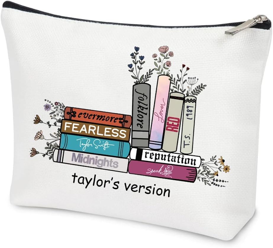Ts Version Makeup Bag Travel Toiletry Bag For Women Music Lover Gift Ts Fans Song Lyrics Gift Singer Merchandise For Fans Friends Daughter Girls Sister, Friendship Birthday Christmas Gift Ideas
