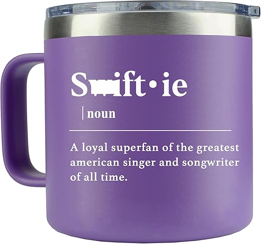 Wecacyd Taylor Coffee Mug - Swiftie Merch For The Eras Music - Purple Gift For Women And Girls - Music Lovers Gifts For Fans - Girl Fans Merch, Merchandise - Novelty Coffee Mug 14Oz