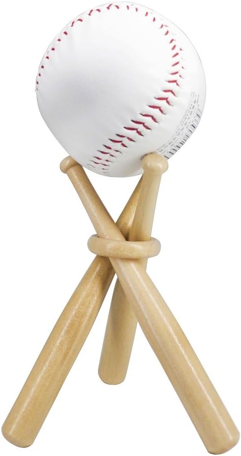 Zhtool Wooden Baseball Display Stand Holder (1 Pack)