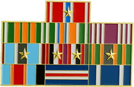 Colorful Ribbons Elegant Army Medal Army Level Qualification Card For Uniform Metal And Cloth Badge Emblem Show Collection