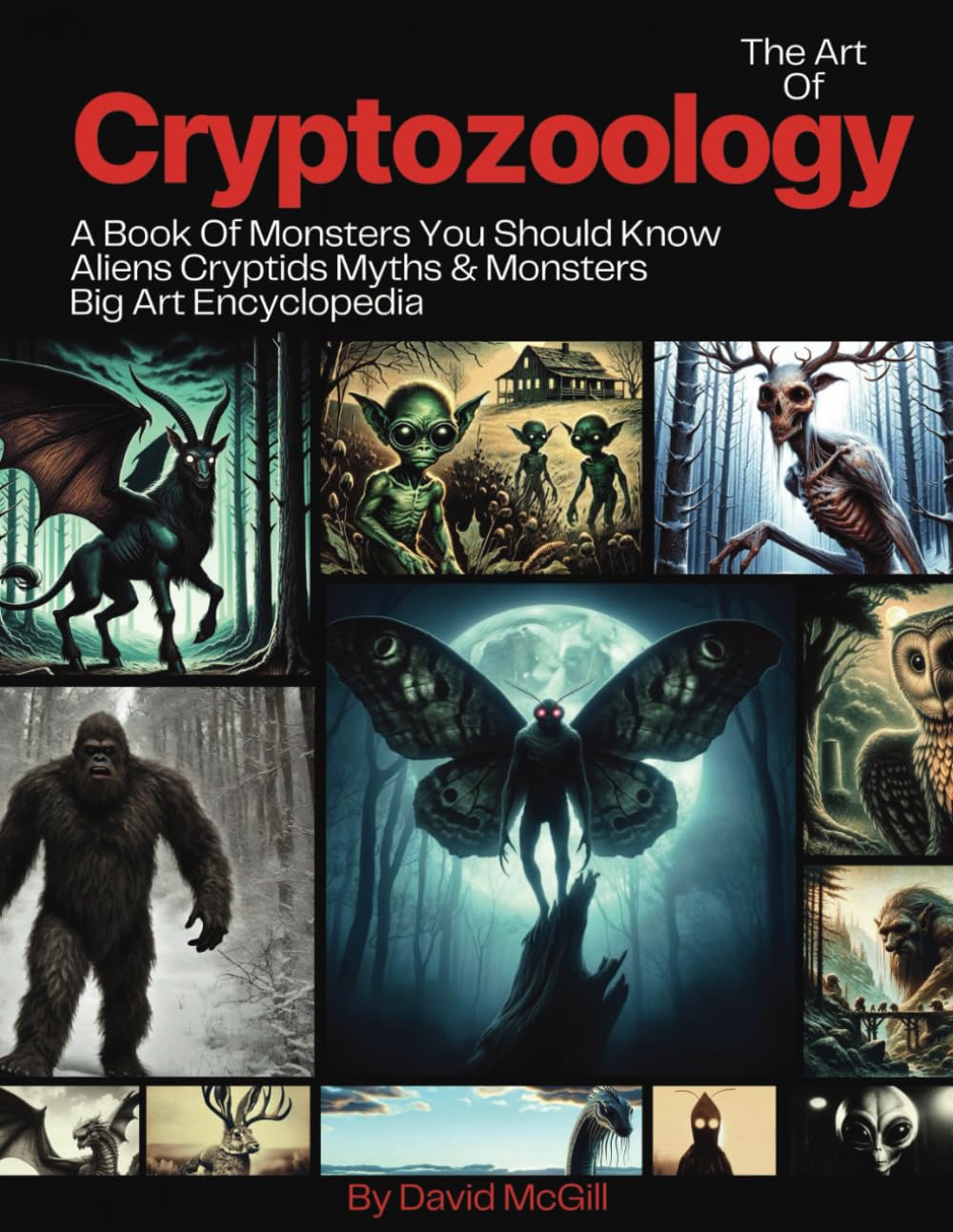 The Art Of Cryptozoology A Book Of Monsters You Should Know: Aliens Cryptids Myths &Amp; Monsters Big Art Encyclopedia